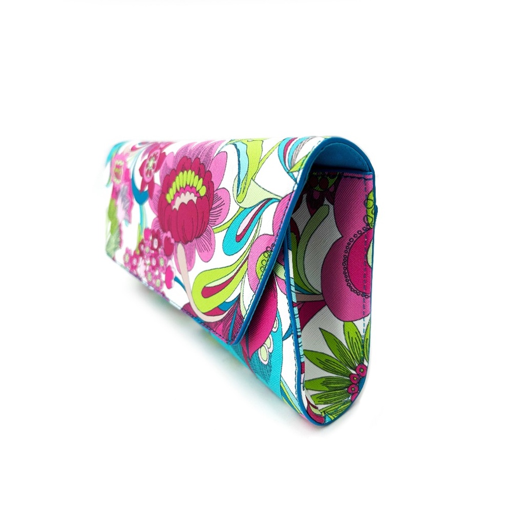 Trina Turk Pink and Green Floral Glasses